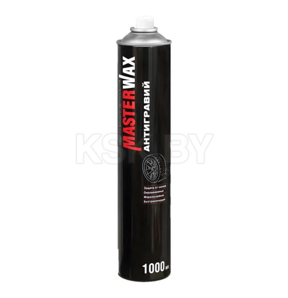 Антигравий черный (1000мл) алкидно-уретановый аэрозоль (MasterWax)