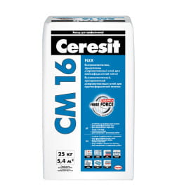 Клей для плитки эластичный Ceresit СМ-16, 25 кг