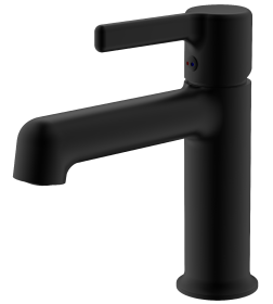 Смеситель для умывальника Voda Column Black, CLM26MB